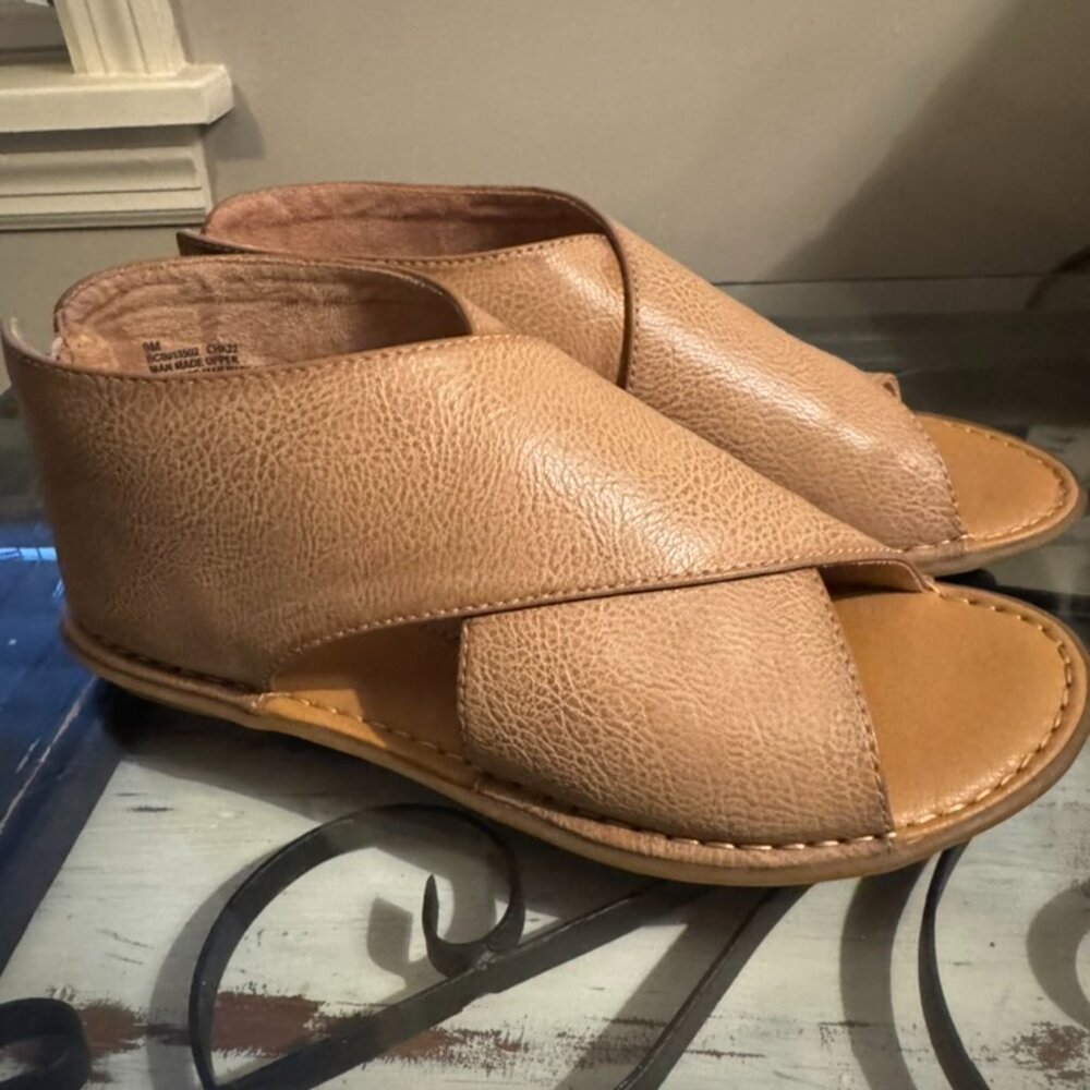 B.O.C. BORN Women's Bria Comfort Leather Sandals - Size 9